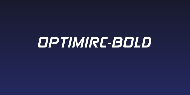 OPTIMirc-Bold Social Header