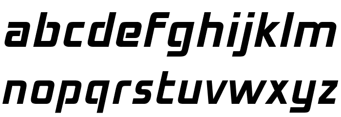 OPTIMirc-Bold Font LOWERCASE