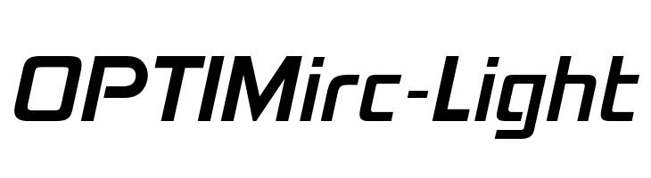 OPTIMirc-Light Font