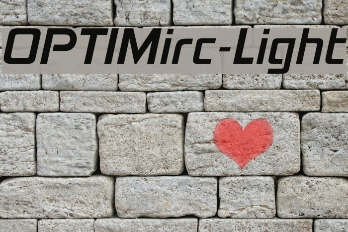 OPTIMirc-Light Font examples