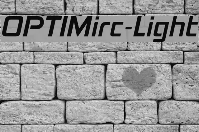 OPTIMirc-Light Font examples