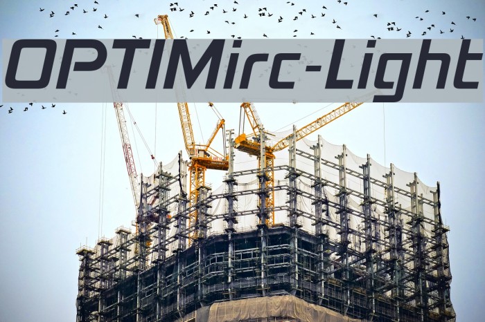 OPTIMirc-Light Font examples