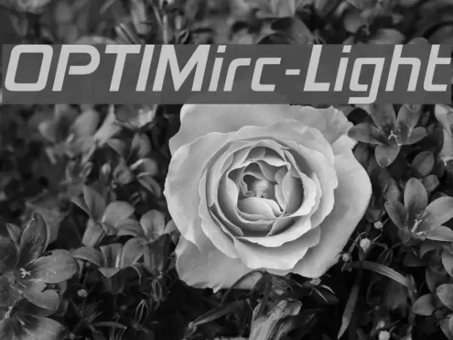 OPTIMirc-Light Font examples