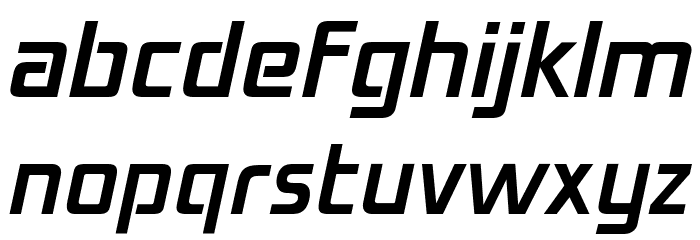 OPTIMirc-Light Font LOWERCASE