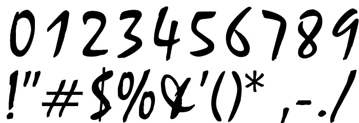 OPTIMistral-Graff Font OTHER CHARS
