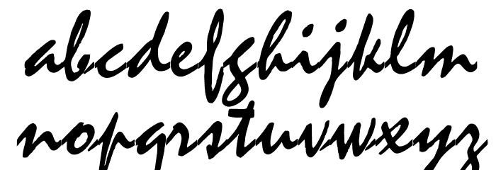 OPTIMistral-Graff Font LOWERCASE