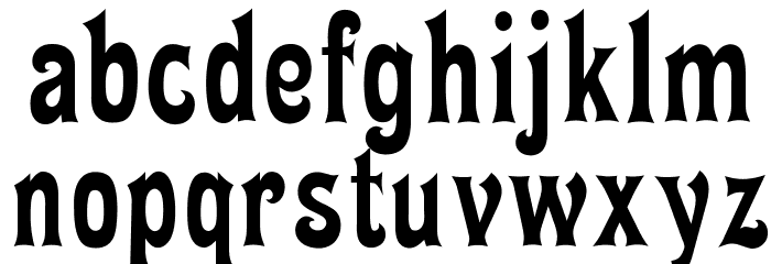 OPTIMiyako-Black Font LOWERCASE