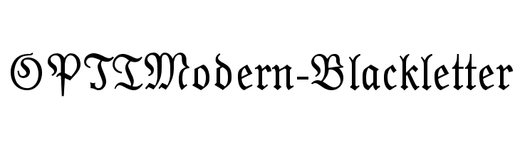 OPTIModern-Blackletter Fonte