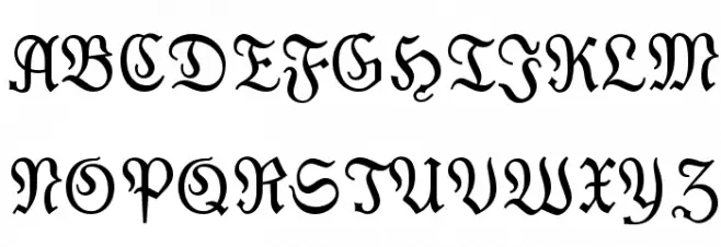 OPTIModern-Blackletter Polices MAJUSCULES