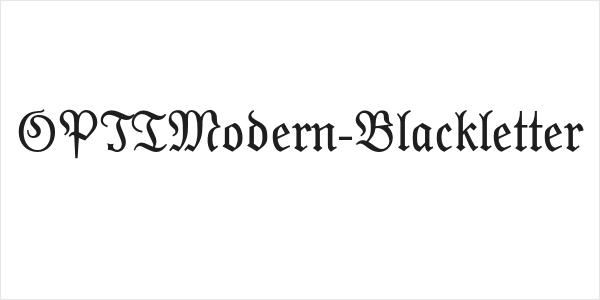 OPTIModern-Blackletter Logo