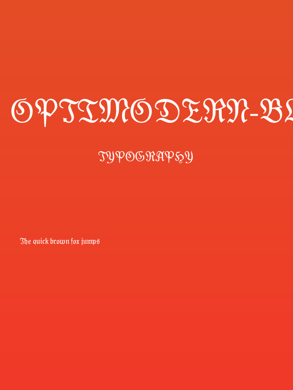 OPTIModern-Blackletter Poster