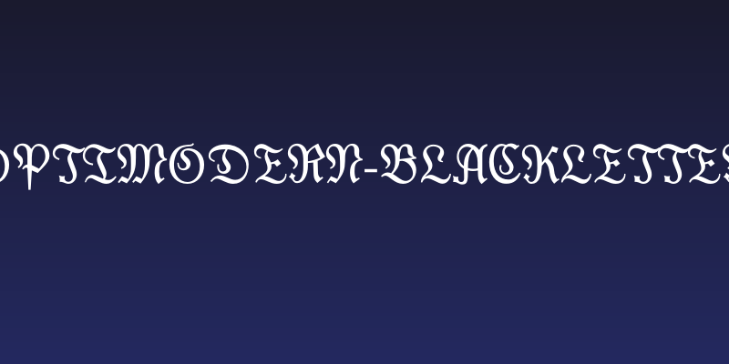 OPTIModern-Blackletter Social Header