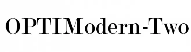 OPTIModern-Two  フリーフォントのダウンロード
