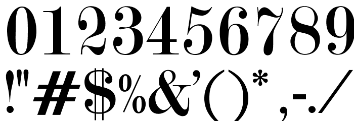 OPTIModern-Two Font OTHER CHARS
