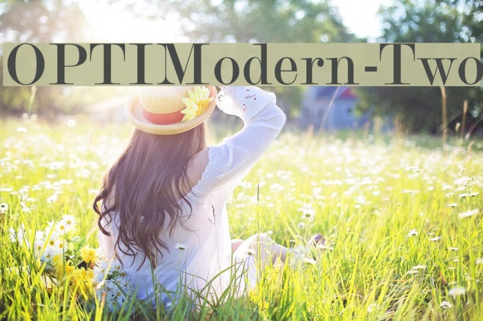 OPTIModern-Two Font examples