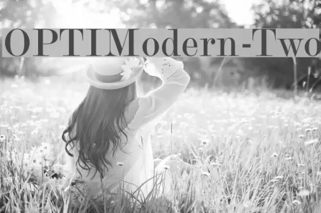OPTIModern-Two Font examples