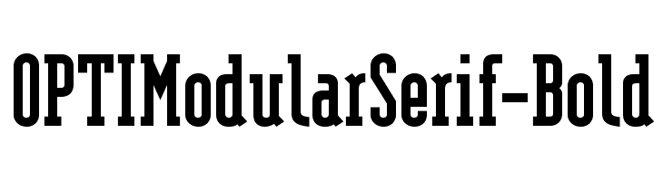 OPTIModularSerif-Bold Font