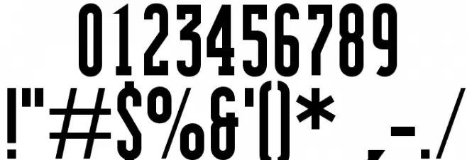 OPTIModularSerif-Bold Font OTHER CHARS
