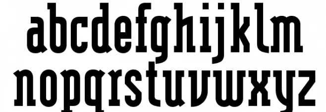 OPTIModularSerif-Bold Font LOWERCASE