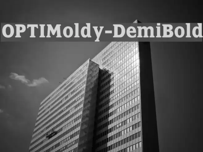 OPTIMoldy-DemiBold Font examples