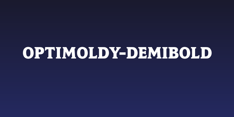 OPTIMoldy-DemiBold Social Header
