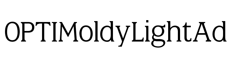 OPTIMoldyLightAd Font