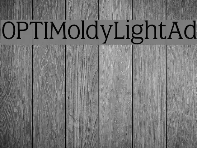 OPTIMoldyLightAd Font examples