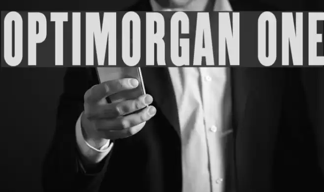 OPTIMorgan One Schriftart examples