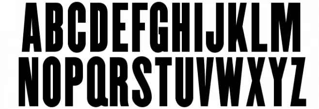 OPTIMorgan One Font LOWERCASE