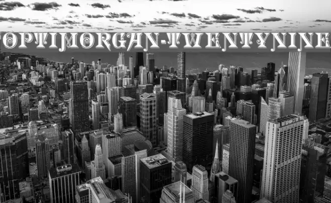 OPTIMorgan-TwentyNine Font examples