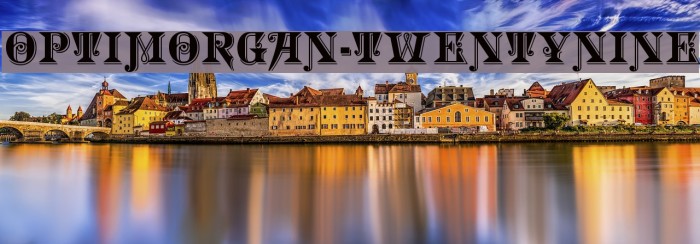 OPTIMorgan-TwentyNine Schriftart examples