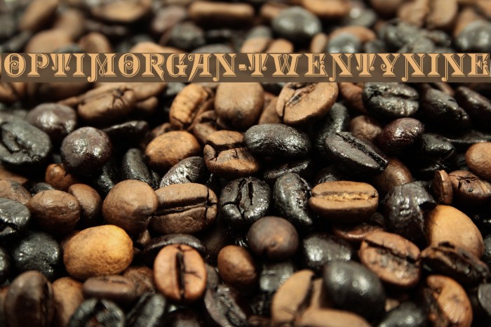 OPTIMorgan-TwentyNine Schriftart examples