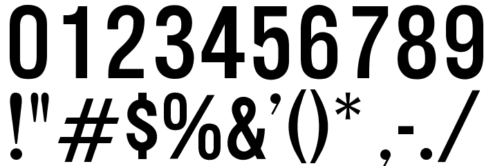 OPTINational-Gothic Font OTHER CHARS
