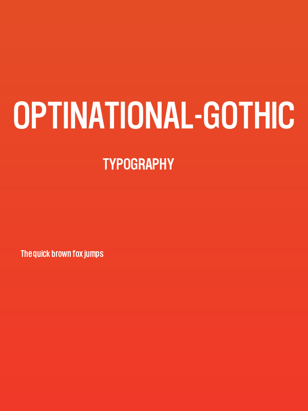OPTINational-Gothic Poster