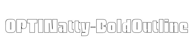 OPTINatty-BoldOutline  免费字体下载