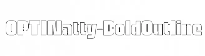 OPTINatty-BoldOutline  フリーフォントのダウンロード