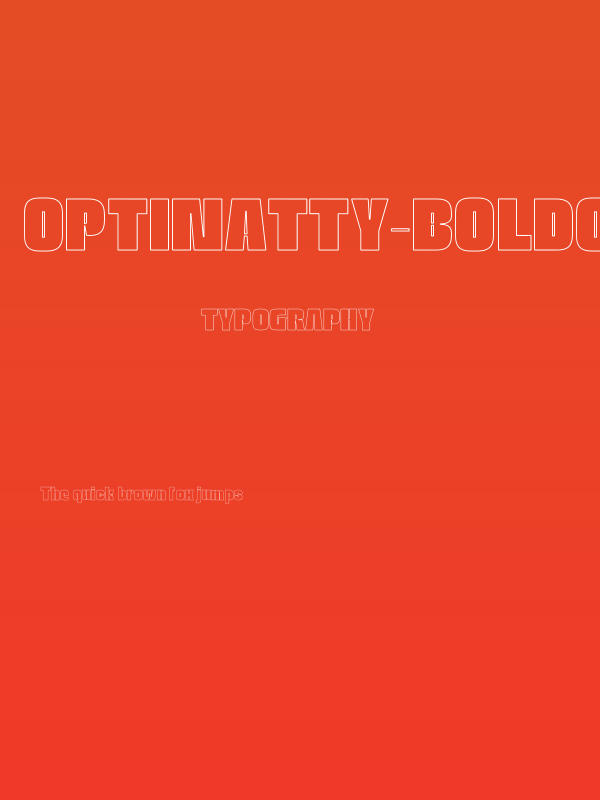 OPTINatty-BoldOutline Poster