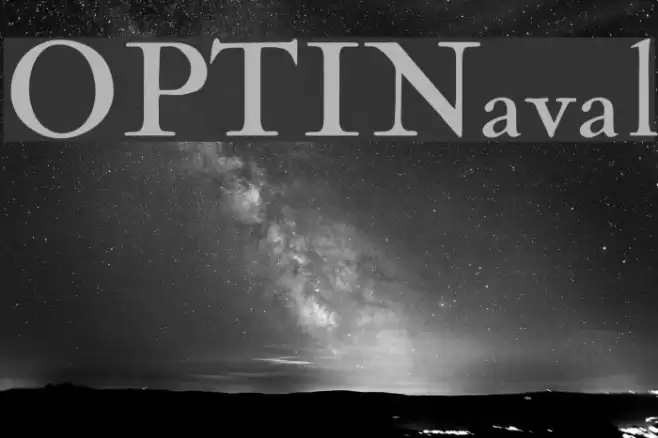 OPTINaval Font examples