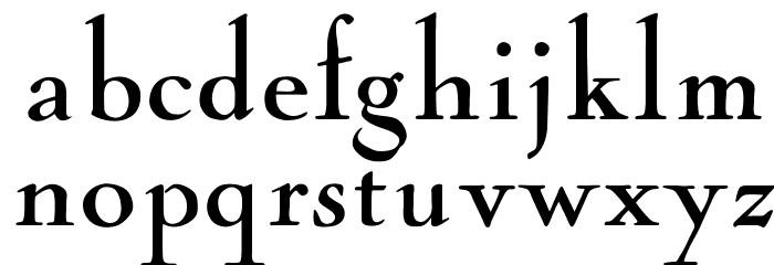 OPTINaval Font LOWERCASE