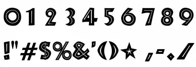 OPTINeulandInlineCaps Font OTHER CHARS