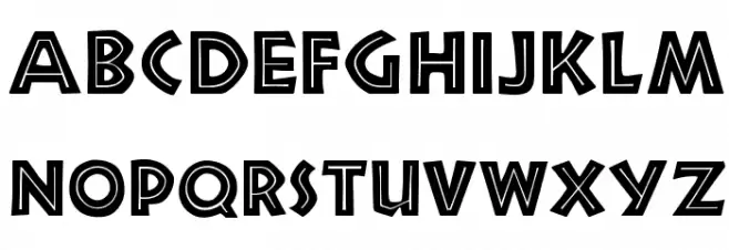 OPTINeulandInlineCaps Schriftart Groß
