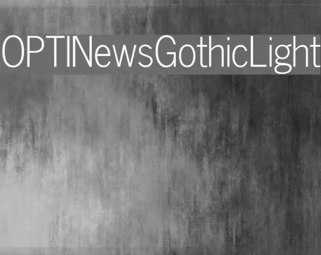 OPTINewsGothicLight  examples