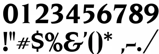 OPTINonoy-Bold Font OTHER CHARS