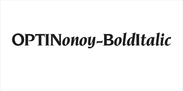 OPTINonoy-BoldItalic Logo