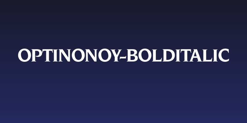 OPTINonoy-BoldItalic Social Header