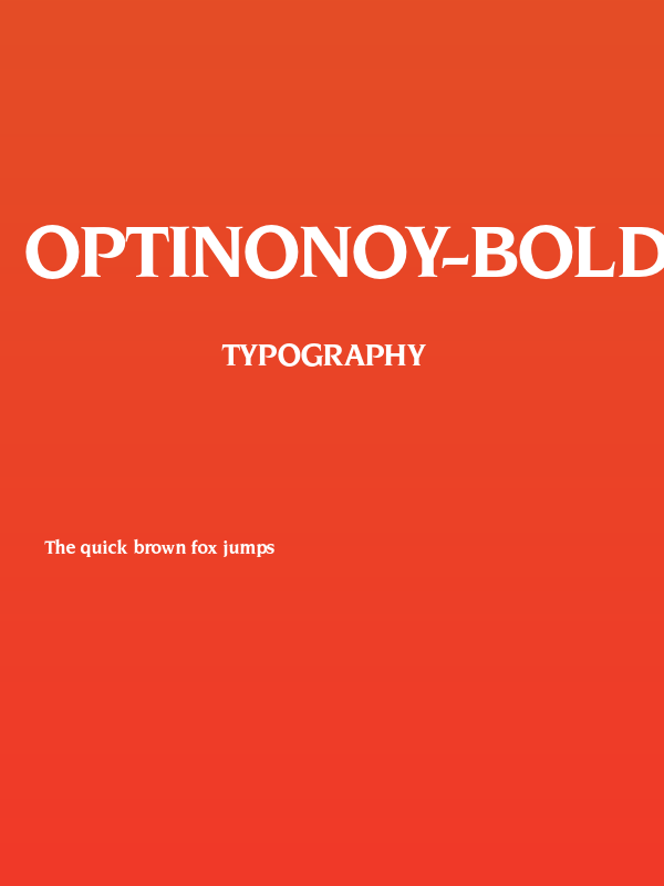 OPTINonoy-Bold Poster