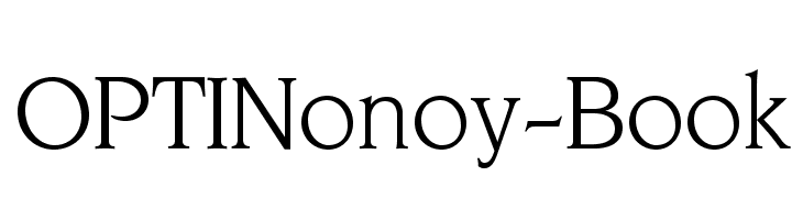 OPTINonoy-Book Font