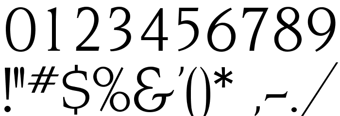 OPTINonoy-BookItalic Font OTHER CHARS