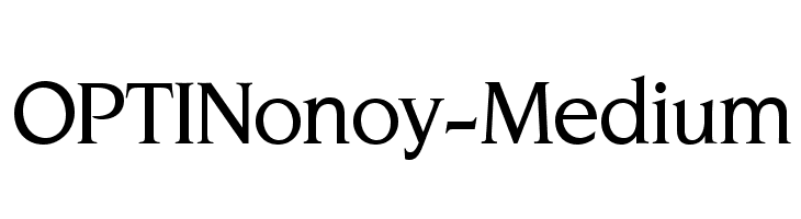 OPTINonoy-Medium Font