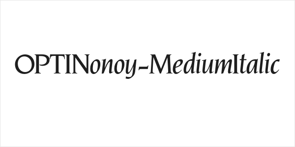 OPTINonoy-MediumItalic Logo